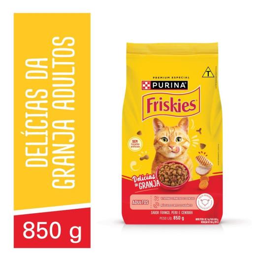 Ração para Gatos Adultos Delícias da Granja Purina Friskies Pacote 850g - Imagem em destaque