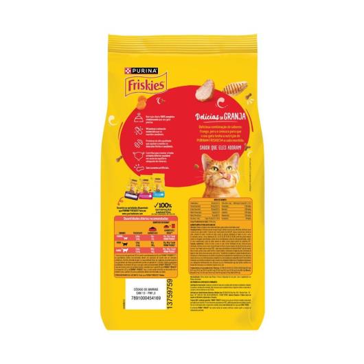 Ração para Gatos Adultos Delícias da Granja Purina Friskies Pacote 850g - Imagem em destaque