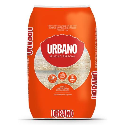 Arroz Parboilizado em Saquinhos Urbano Pacote 8 Unidades 125g Cada - Imagem em destaque