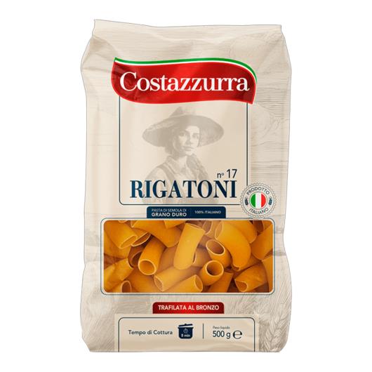 Macarrão Italiano Rigatoni n°17 Costazzurra Pacote 500g - Imagem em destaque
