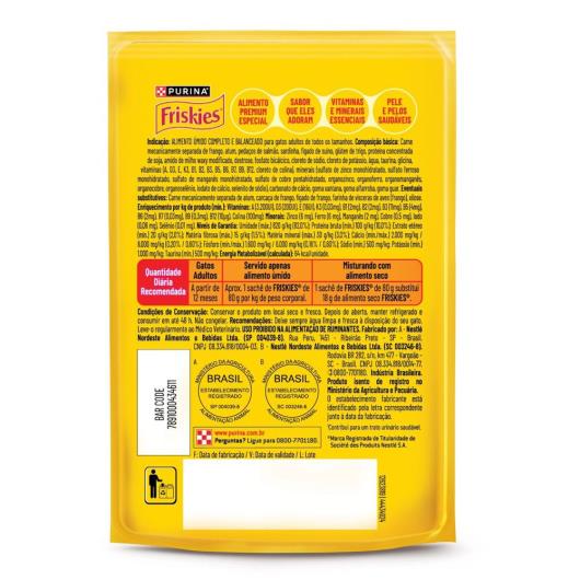 Ração Úmida Gatos Adultos Megamix Friskies Sachê 80g - Imagem em destaque