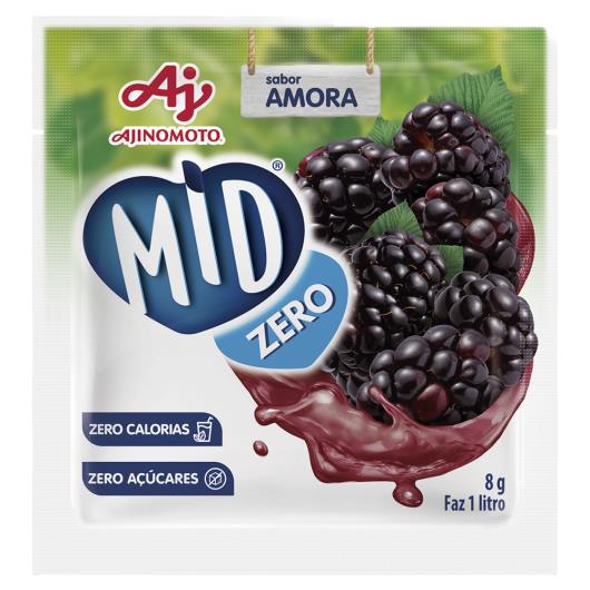 Refresco em Pó Amora Zero Açúcar Mid 8g - Imagem em destaque