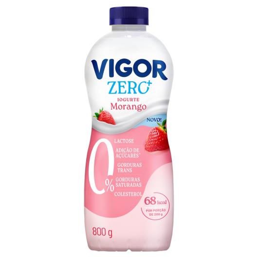 Iogurte Desnatado Morango Zero Lactose Vigor Zero + Garrafa 800g - Imagem em destaque