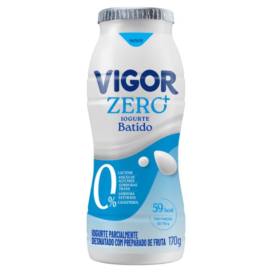 Iogurte Parcialmente Desnatado Batido Zero Lactose Vigor Zero + Frasco 170g - Imagem em destaque