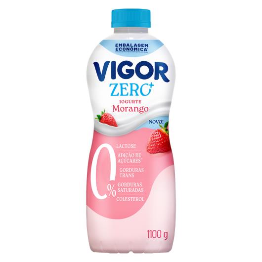 Iogurte Desnatado Morango Zero Lactose Vigor Zero + Garrafa 1,1kg Embalagem Econômica - Imagem em destaque