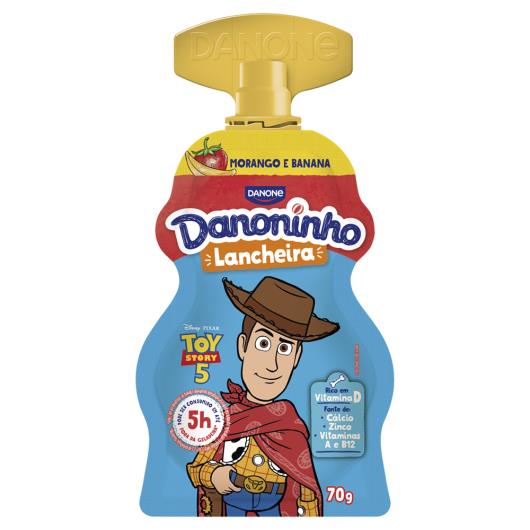 Iogurte Integral Morango e Banana Toy Story 5 Danoninho Lancheira Squeeze 70g - Imagem em destaque