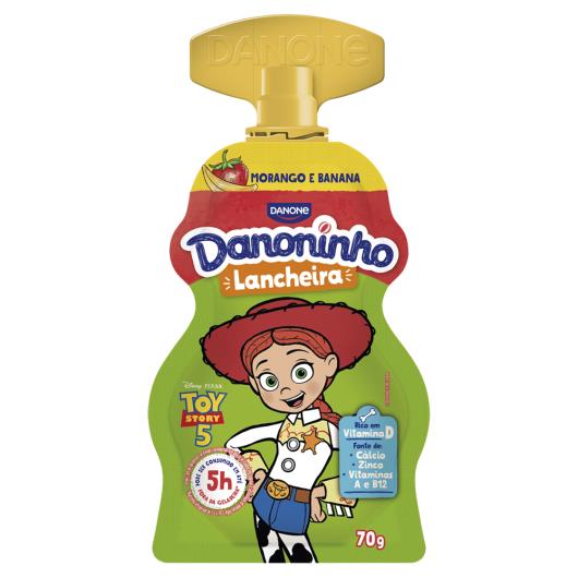 Iogurte Integral Morango e Banana Toy Story 5 Danoninho Lancheira Squeeze 70g - Imagem em destaque