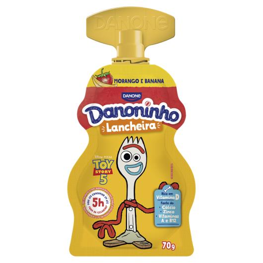 Iogurte Integral Morango e Banana Toy Story 5 Danoninho Lancheira Squeeze 70g - Imagem em destaque