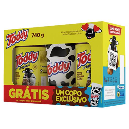 Achocolatado em Pó Original Toddy 2 Unidades 370g Cada Grátis Copo Exclusivo - Imagem em destaque
