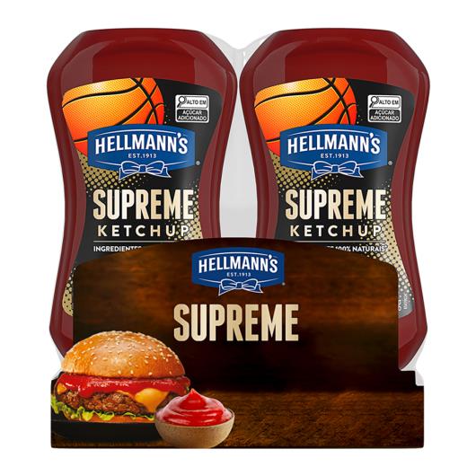 Pack Ketchup Hellmann's Supreme Squeeze 2 Unidades 390g Cada - Imagem em destaque
