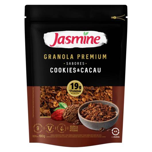 Granola Integral Cookies & Cacau Jasmine Premium Pouch 180g - Imagem em destaque