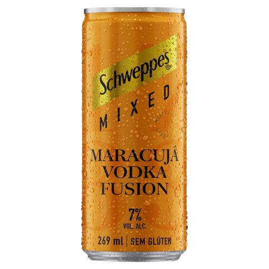 Vodka Maracujá Fusion Schweppes Lata 269ml - Imagem em destaque