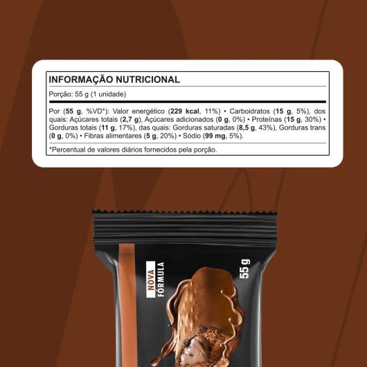 Barra de Proteína Chocolate 15g de Proteínas Nutrata Yopro 55g - Imagem em destaque
