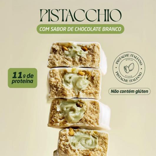 Barra de Proteína Pistache 11g de Proteínas Nutrata Bacio di Latte 40g - Imagem em destaque