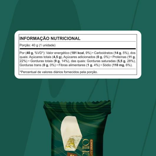 Barra de Proteína Pistache 11g de Proteínas Nutrata Bacio di Latte 40g - Imagem em destaque