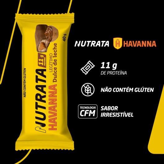 Barra de Proteína Doce de Leite 11g de Proteínas Nutrata Havanna 40g - Imagem em destaque