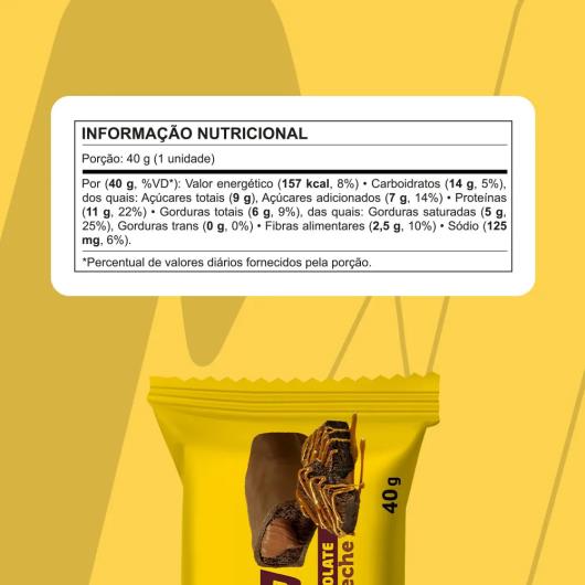 Barra de Proteína Brownie e Doce de Leite 11g de Proteínas Nutrata Havanna 40g - Imagem em destaque