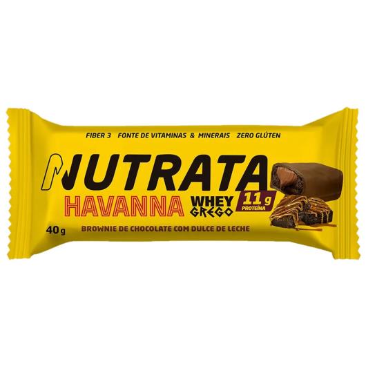 Barra de Proteína Brownie e Doce de Leite 11g de Proteínas Nutrata Havanna 40g - Imagem em destaque