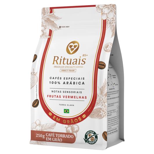 Café Torrado em Grãos 100% Arábica Frutas Vermelhas 3 Corações Rituais 85+ Pouch 250g - Imagem em destaque