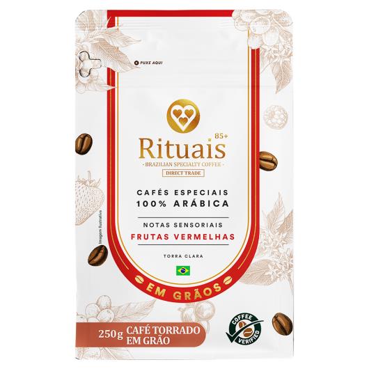 Café Torrado em Grãos 100% Arábica Frutas Vermelhas 3 Corações Rituais 85+ Pouch 250g - Imagem em destaque