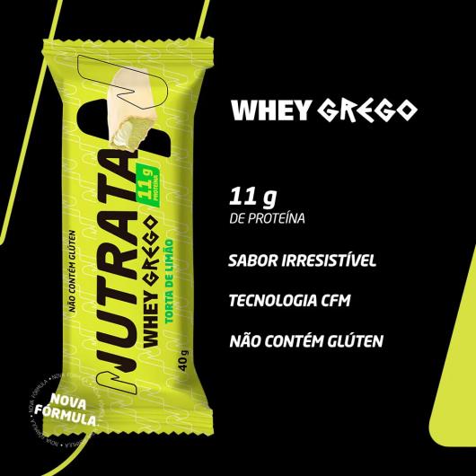 Barra de Proteína Torta de Limão 11g de Proteínas Nutrata Grego 40g - Imagem em destaque