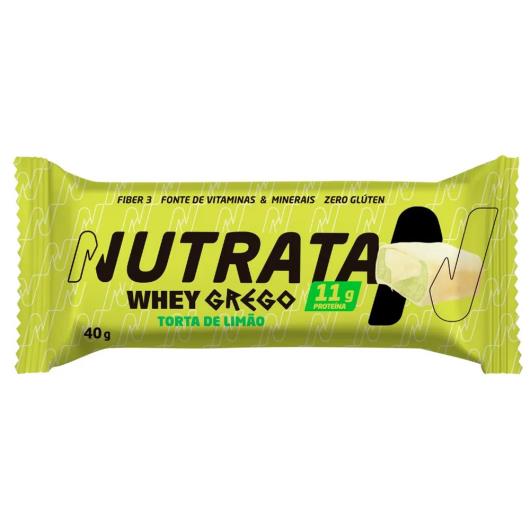 Barra de Proteína Torta de Limão 11g de Proteínas Nutrata Grego 40g - Imagem em destaque