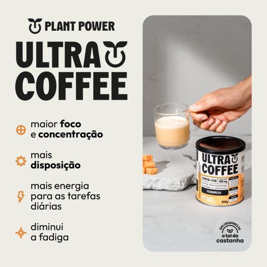 Suplemento em Pó Ultra Coffee Cappuccino Plant Power Lata 220g - Imagem em destaque