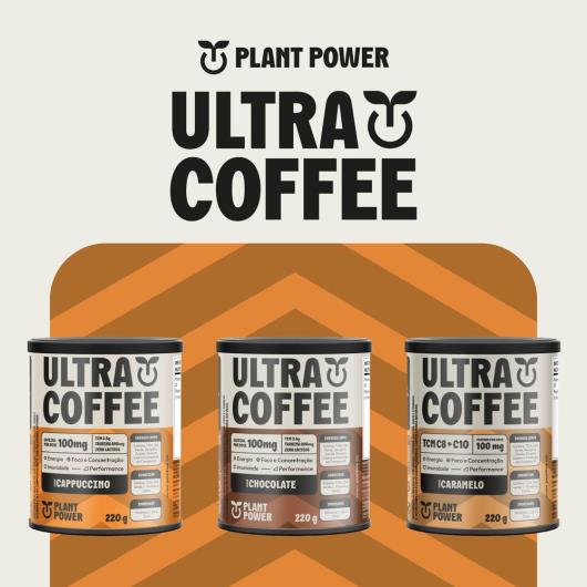 Suplemento em Pó Ultra Coffee Caramelo Plant Power Lata 220g - Imagem em destaque