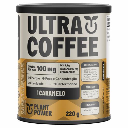 Suplemento em Pó Ultra Coffee Caramelo Plant Power Lata 220g - Imagem em destaque