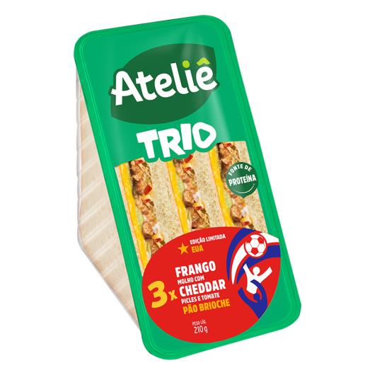 Sanduíche trio frango cheddar Ateliê 210g - Imagem em destaque