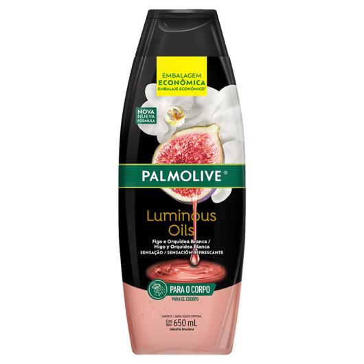 Sabonete Líquido Figo e Orquídea Branca Palmolive Luminous Oils Frasco 650ml Embalagem Econômica - Imagem em destaque