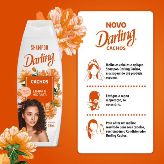 Shampoo Limpa e Hidrata Cachos Darling 315ml - Imagem em destaque