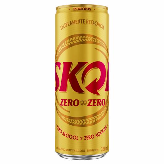 Cerveja Puro Malte Zero Álcool sem Glúten Skol Lata 350ml - Imagem em destaque