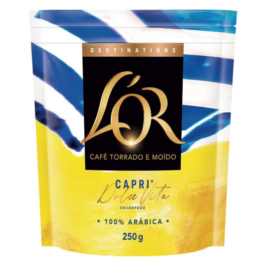 Café Torrado e Moído Encorpado Capri Dolce Vita L'or Destinations Pouch 250g - Imagem em destaque
