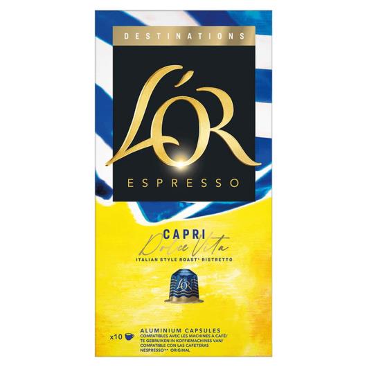 Café em Cápsula Ristretto Espresso Capri Dolce Vita L'or Destinations 52g 10 Unidades - Imagem em destaque