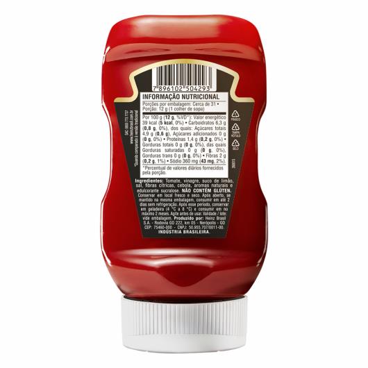 Ketchup Zero Açúcar Heinz Squeeze 373g - Imagem em destaque