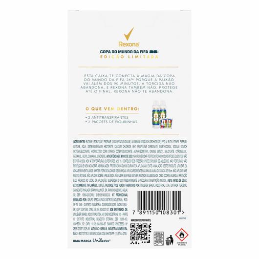 Pack Antitranspirante Aerossol Bamboo Rexona 2 Unidades 150ml Cada Edição Limitada + 2 Pacotes de Figurinhas - Imagem em destaque
