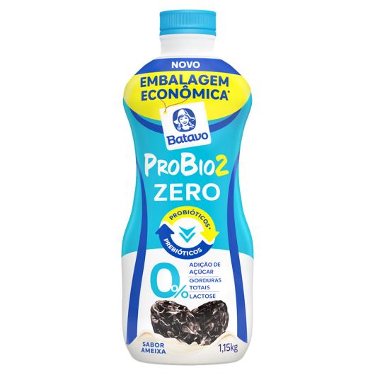 Iogurte Desnatado Ameixa Zero Lactose Batavo Probio2 Garrafa 1,15kg Embalagem Econômica - Imagem em destaque