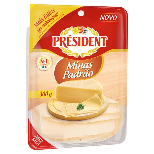 Queijo Minas Padrão Président Fatiado 300g - Imagem em destaque