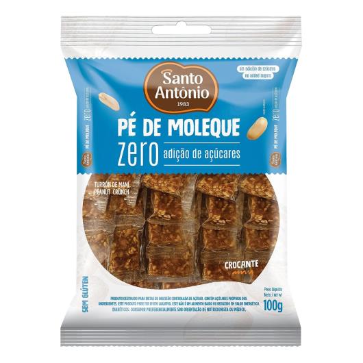 Pé de Moleque Zero Adição de Açúcar Santo Antônio 100g - Imagem em destaque