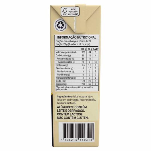 Leite Condensado Integral Piracanjuba Seleção 395g - Imagem em destaque