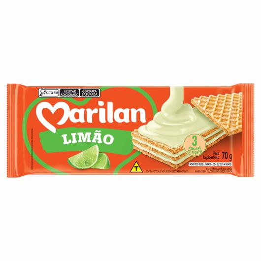 Wafer Limão Marilan 70g - Imagem em destaque