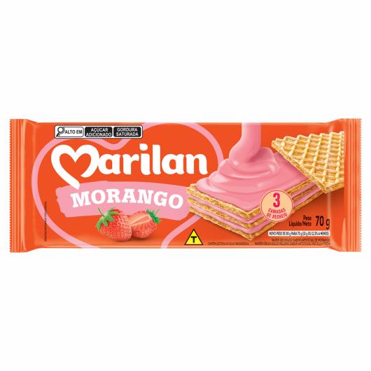 Wafer Morango Marilan 70g - Imagem em destaque