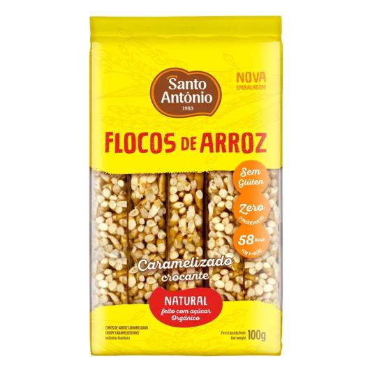 Flocos de Arroz Caramelizado Santo Antônio 100g - Imagem em destaque