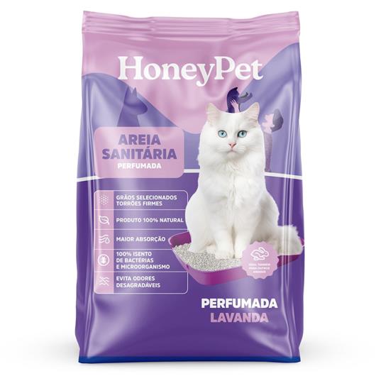Areia Sanitária para Gatos Lavanda Honey Pet Pacote 4kg - Imagem em destaque