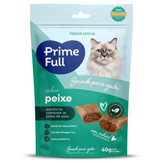 Snack para Gatos Prime Full Peixe 40g - Imagem em destaque