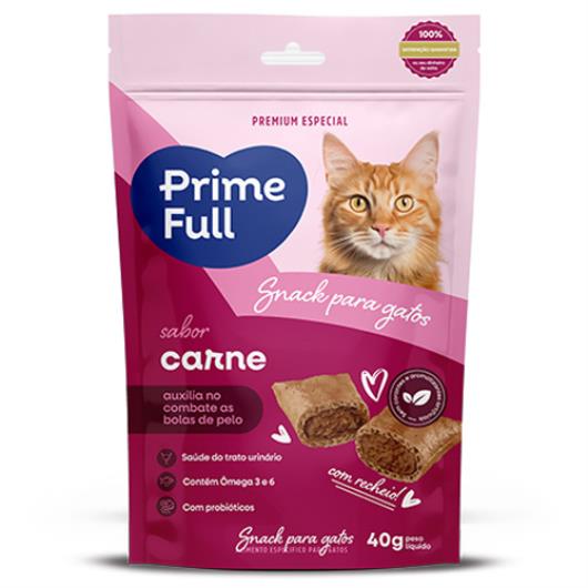 Snack para Gatos Prime Full Carne 40g - Imagem em destaque