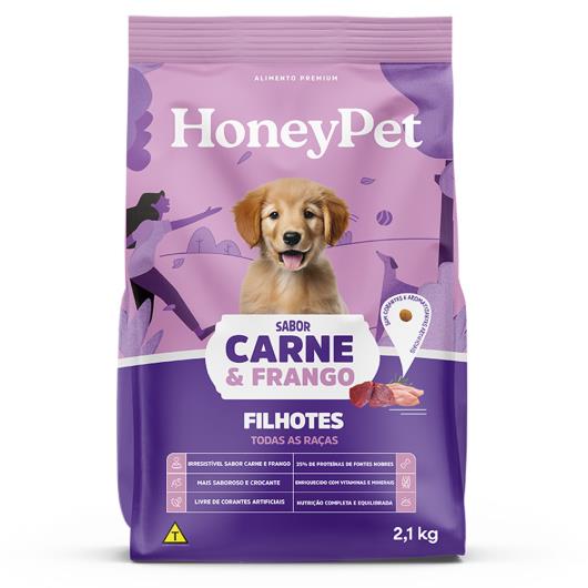 Ração para Cães Filhotes Carne e Frango Honey Pet Pacote 2,1kg - Imagem em destaque