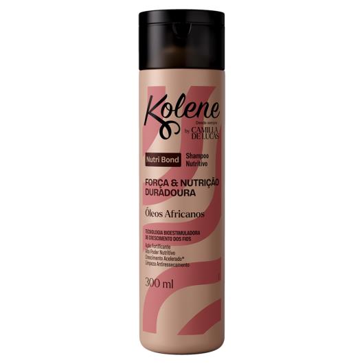 Shampoo Nutri Bond Óleos Africanos Kolene by Camilla de Lucas Frasco 300ml - Imagem em destaque