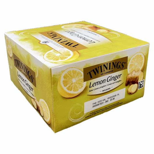 Chá Lemon Ginger Twinings Infusions Caixa 75g 50 Unidades - Imagem em destaque